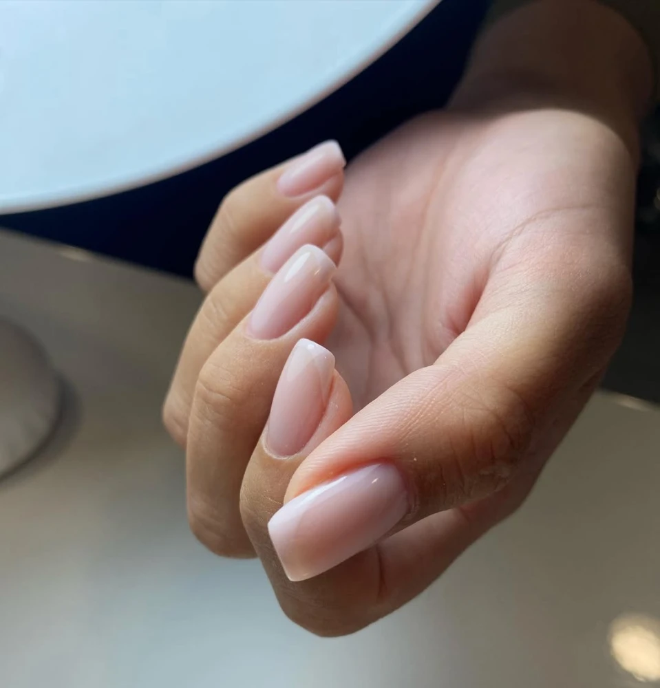 soft French manicure
