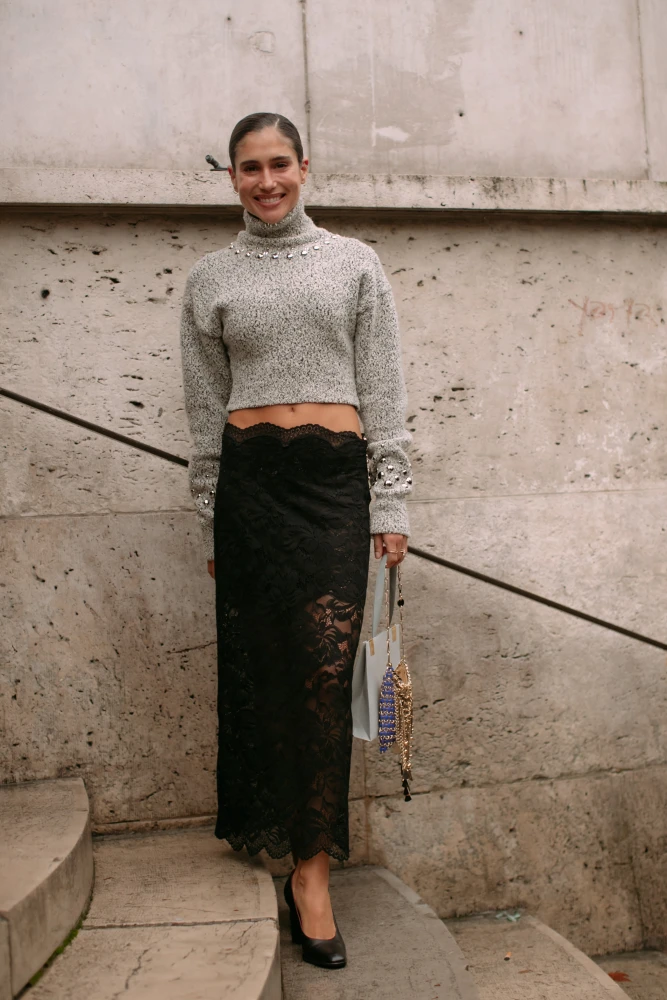 Як носити мереживо восени 2025