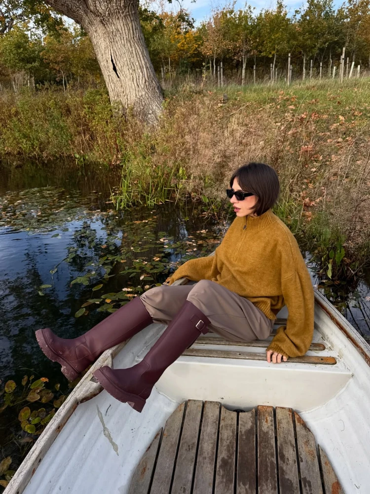 Як модно носити чоботи