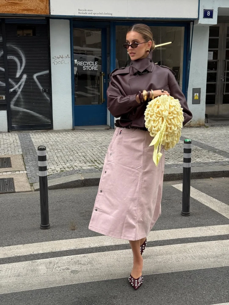 Модні джинсові спідниці