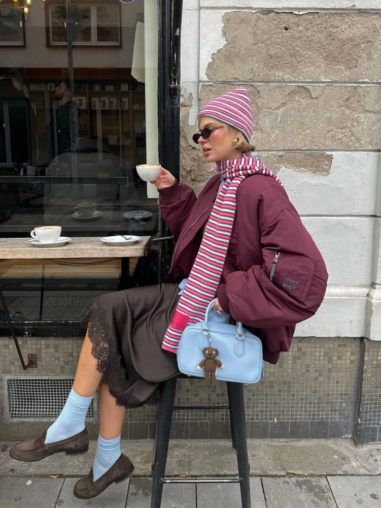 Яскраві зимові шарфи