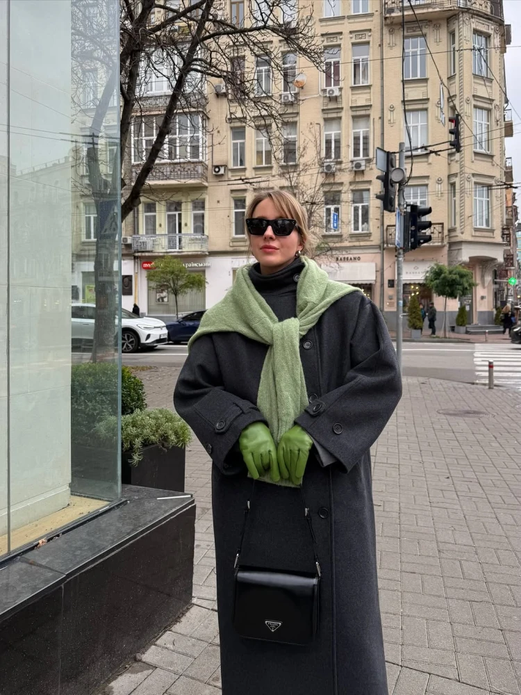 Стилізація зимового пальта