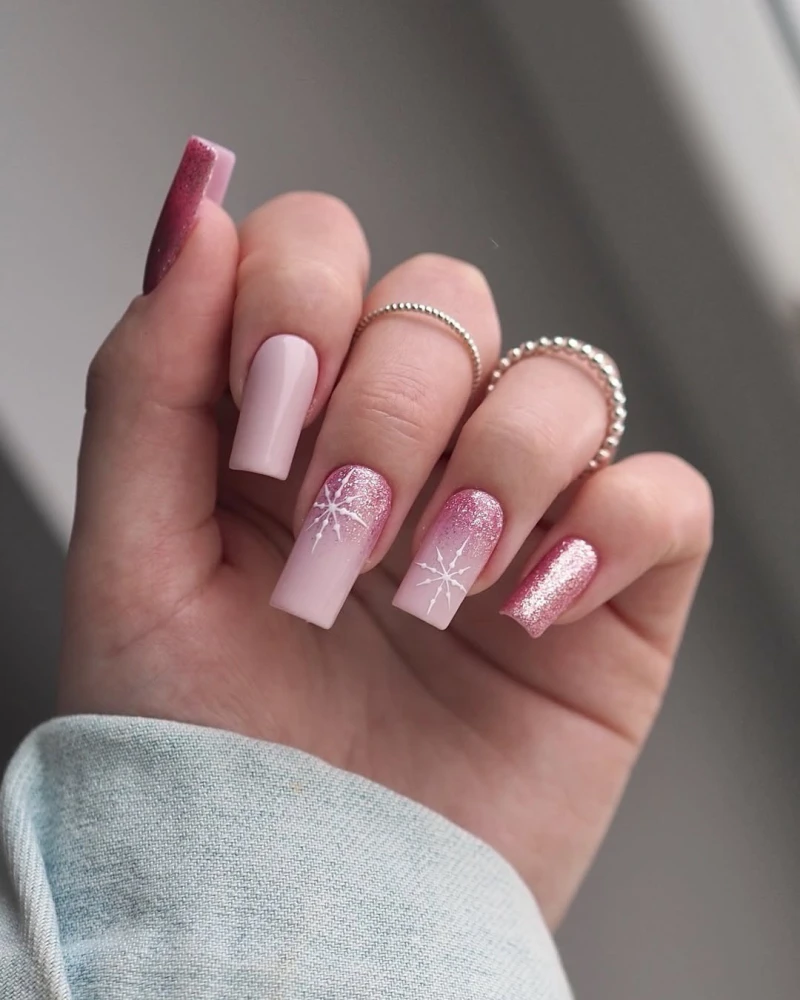 Омбре з глітером