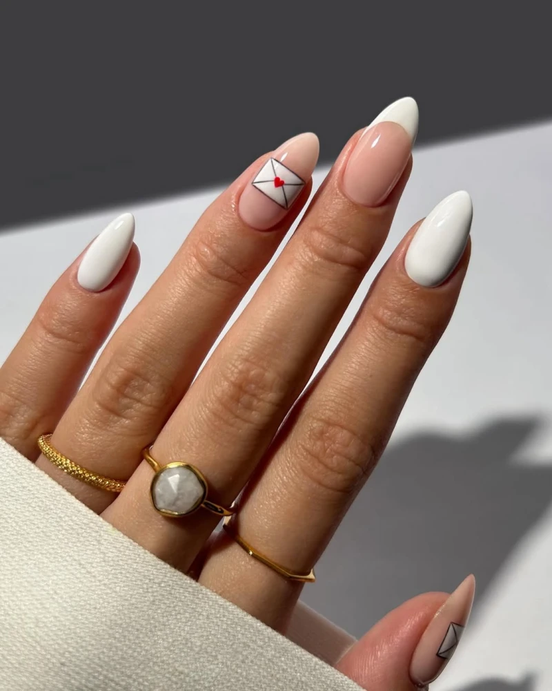 манікюр на День святого Валентина