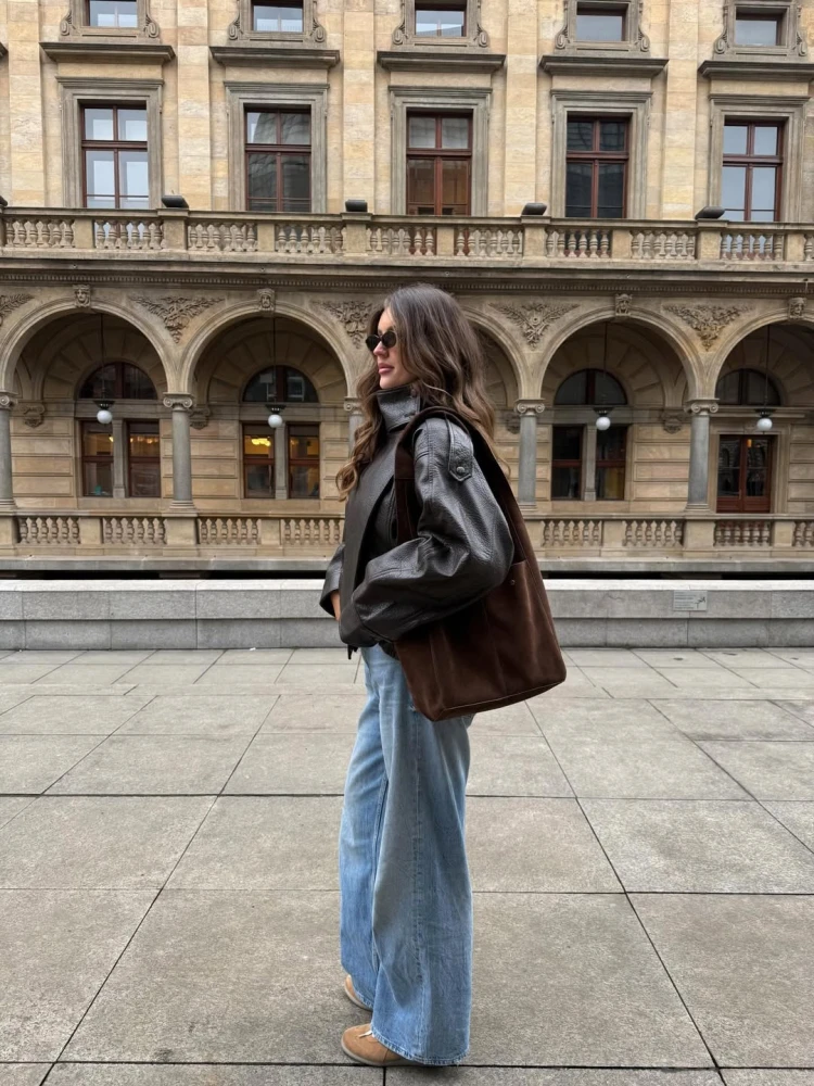 Замшеві хобо-сумки