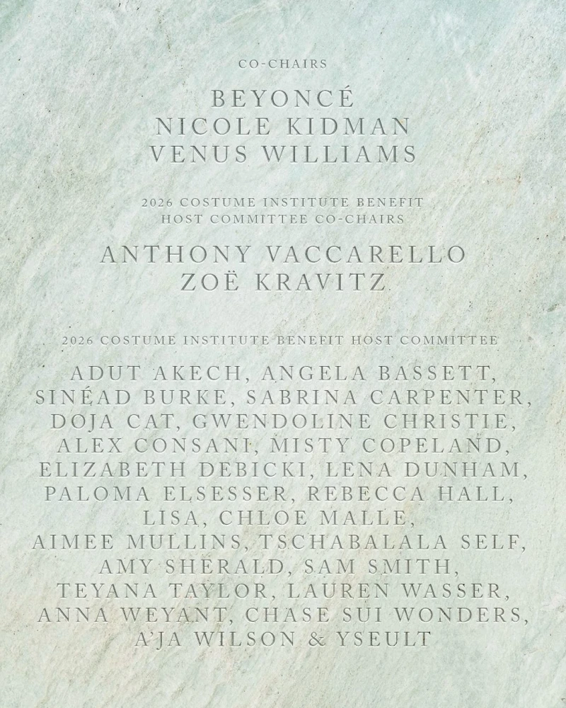 Співорганізатори Met Gala 2026