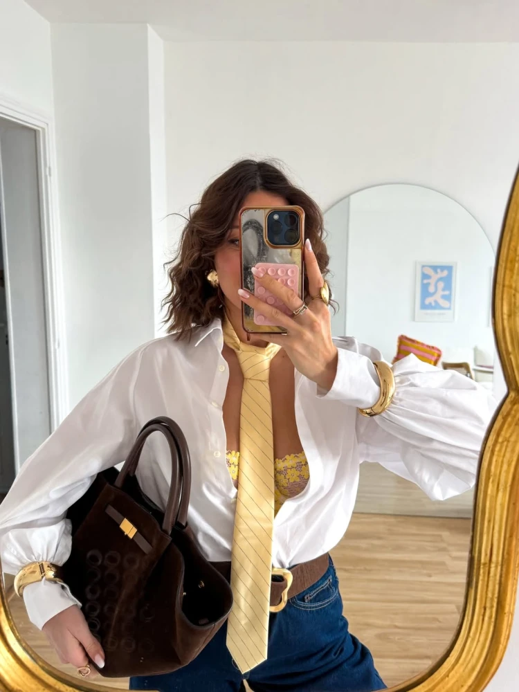 Ідеї стильних луків з сорочками на весну 2026 року