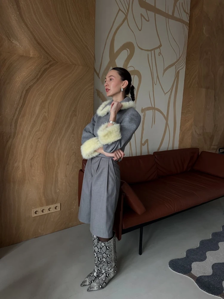 Чоботи з анімалістичним принтом