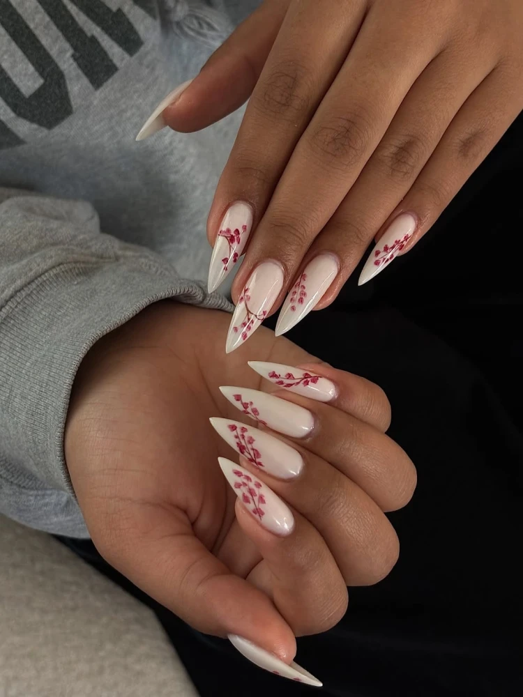 Cherry blossom nails 