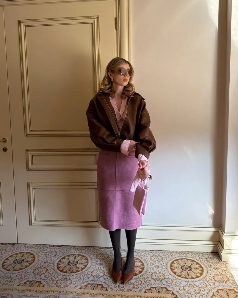 Як носити прямі спідниці