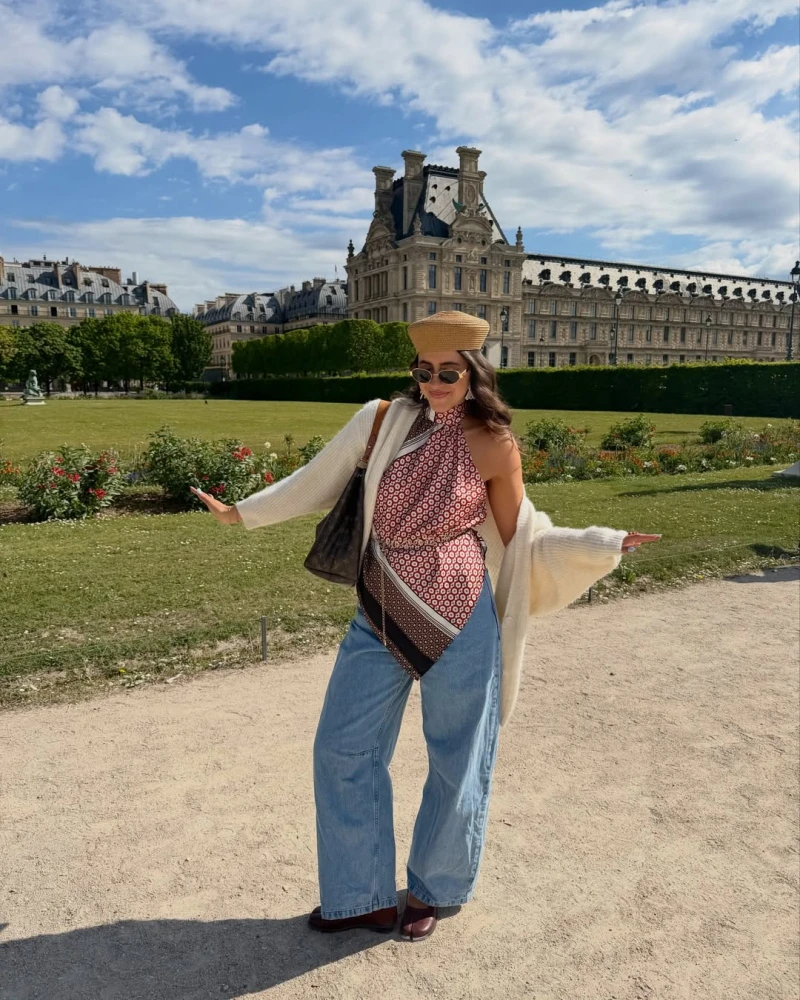 Топ із шовкової хустки