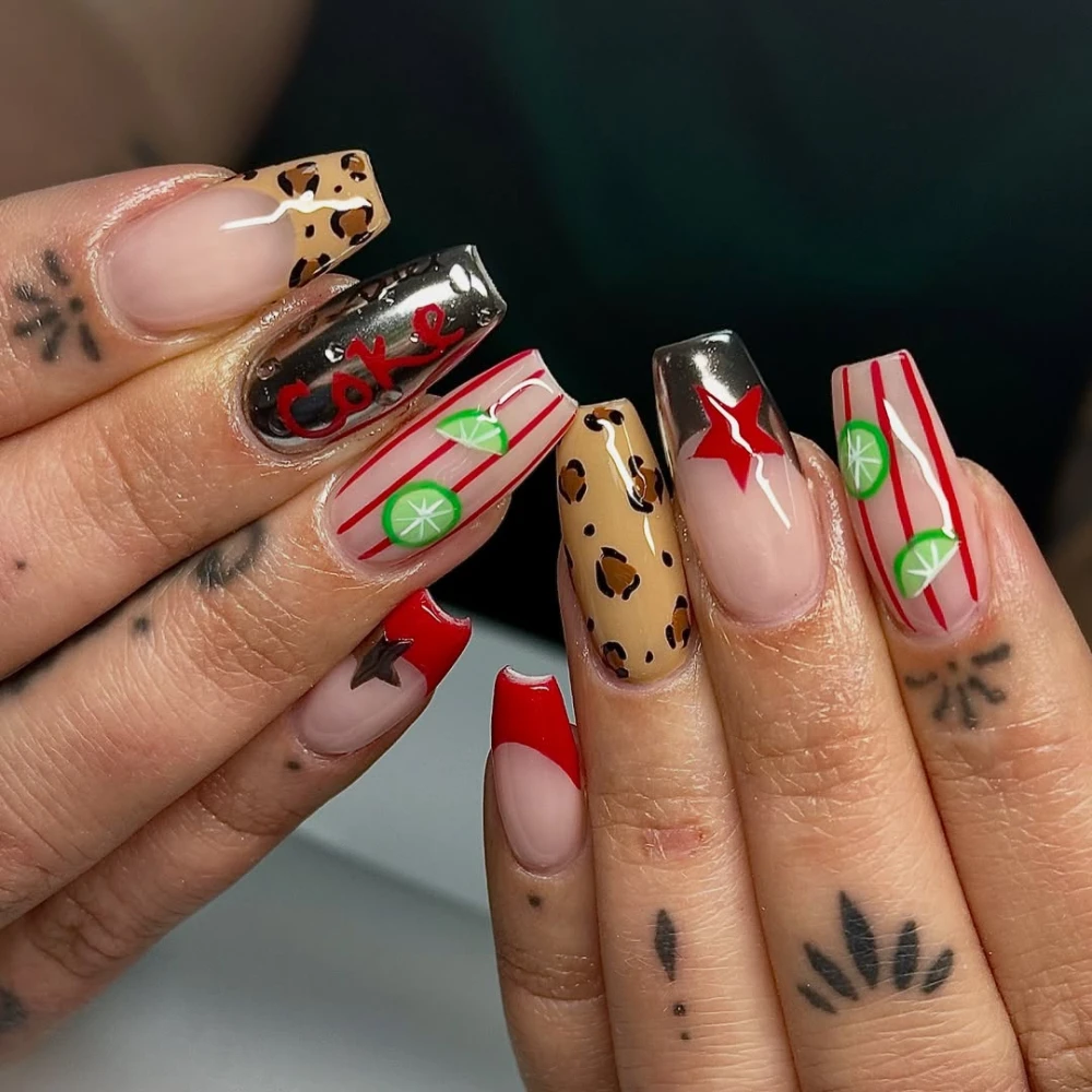 Diet Coke nails 
