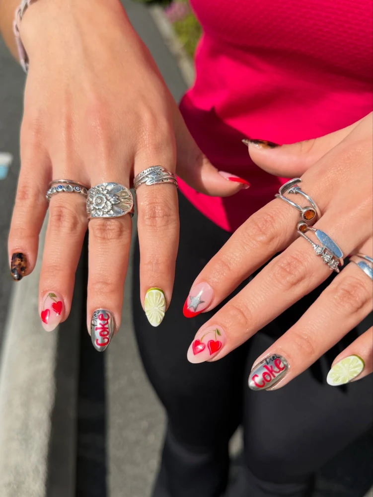 Diet Coke nails
