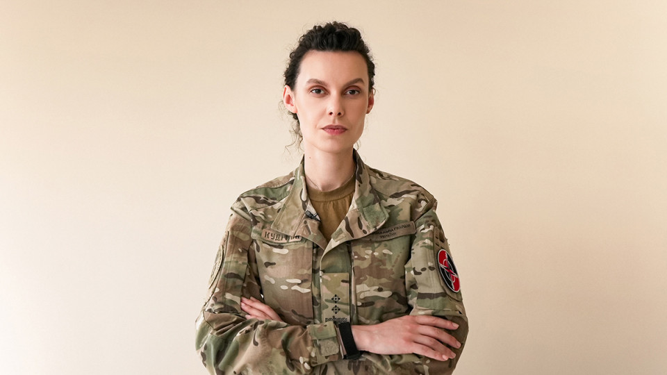 «Важливо робити можливості видимими»: відверта розмова з офіцеркою Нацгвардії Христиною Кудрявою