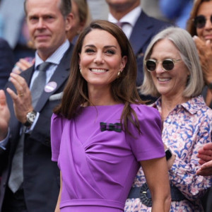 Королівський фіолетовий колір та щаслива усмішка: Кейт Міддлтон на фіналі Вімблдону