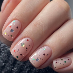 Актуальні ідеї манікюру для коротких нігтів на Різдво і Новий рік-2026