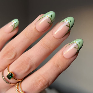 Трендові ідеї весняного манікюру в зеленій палітрі — 2026